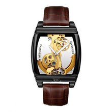 Load image into Gallery viewer, DEFFRUN RECTANGLE AUTOMATIC MECHANICAL WATCH GENUINE LEATHER BUSINESS STYLE MEN WATCHES