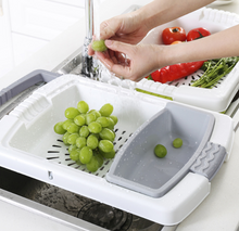 Load image into Gallery viewer, Multifunction Kitchen Chopping Blocks Sinks Drain Basket Cutting Board