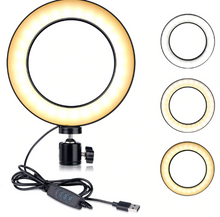 Load image into Gallery viewer, Photo studio telephone video LED beautiful ring light photography ring dimmable lamp   tripod for selfie / show / fill light/Live Stream
