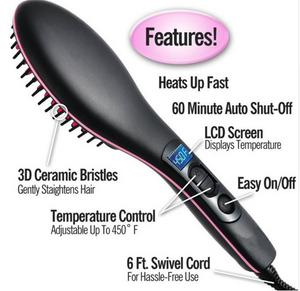 Electric magic straight hair comb