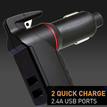 Load image into Gallery viewer, 3-in-1 Car Multi-functional Tool, Emergency Escape Tool, Phone Charger, Belt Cutter
