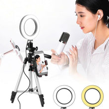 Load image into Gallery viewer, Photo studio telephone video LED beautiful ring light photography ring dimmable lamp   tripod for selfie / show / fill light/Live Stream
