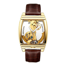 Load image into Gallery viewer, DEFFRUN RECTANGLE AUTOMATIC MECHANICAL WATCH GENUINE LEATHER BUSINESS STYLE MEN WATCHES
