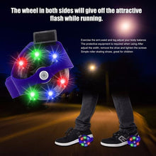 Load image into Gallery viewer, Children Wheel Heel Roller Light Adjustable Skates
