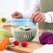 Load image into Gallery viewer, Salad Cutting Bowl Kitchen Gadget Drain Basket Fruit and Vegetable Washing Basket
