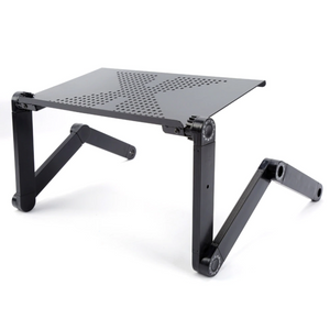 Adjustable Ergonomic Portable Aluminum Laptop Desk. (Mouse Pad Included)