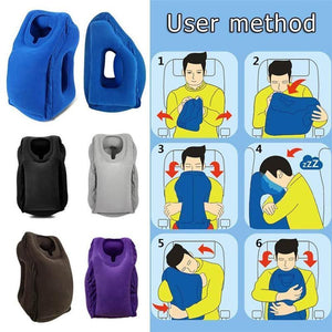 Inflatable Travel Sleeping Bag Portable Cushion Neck Pillow